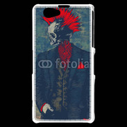 Coque Sony Xperia Z1 Compact Tête de mort Punk
