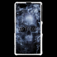Coque Sony Xperia Z1 Compact Tête de mort en fumée 5