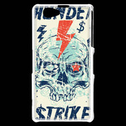 Coque Sony Xperia Z1 Compact Tête de Mort Thunder Strike