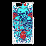 Coque Sony Xperia Z1 Compact Tête de Mort Your Highness