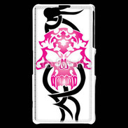 Coque Sony Xperia Z1 Compact Tête de Mort Tatouage 10