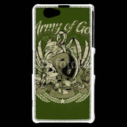 Coque Sony Xperia Z1 Compact Tête de Mort Army of God