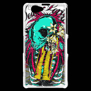 Coque Sony Xperia Z1 Compact Tête de Mort Dead Serious