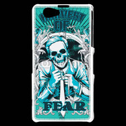 Coque Sony Xperia Z1 Compact Tête de Mort Harvest of fear