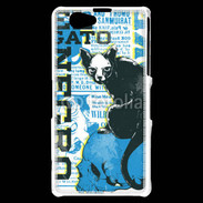 Coque Sony Xperia Z1 Compact Tête de Mort Chat noir