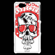 Coque Sony Xperia Z1 Compact Tête de Mort Bug Addicted