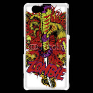 Coque Sony Xperia Z1 Compact Tête de Mort Zombie 35