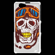 Coque Sony Xperia Z1 Compact Tête de mort pilote