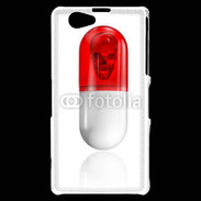 Coque Sony Xperia Z1 Compact Gélule tête de mort