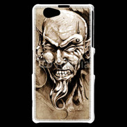 Coque Sony Xperia Z1 Compact Visage tatouée et percée 50