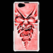 Coque Sony Xperia Z1 Compact Monstre en dessin rouge 