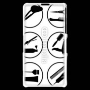 Coque Sony Xperia Z1 Compact Icônes coiffeur