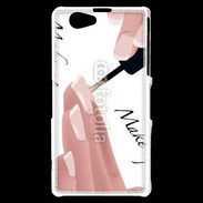 Coque Sony Xperia Z1 Compact Pose de vernis esthéticienne