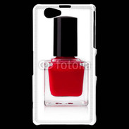 Coque Sony Xperia Z1 Compact Vernis rouge esthéticienne