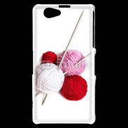 Coque Sony Xperia Z1 Compact Tricot et couture