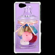 Coque Sony Xperia Z1 Compact Bonbonne de ruban couture 