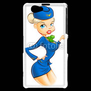 Coque Sony Xperia Z1 Compact Hôtesse de l'air