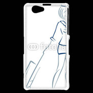 Coque Sony Xperia Z1 Compact Hôtesse de l'air 2