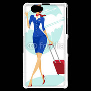 Coque Sony Xperia Z1 Compact Hôtesse de l'air 3