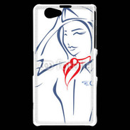 Coque Sony Xperia Z1 Compact Hôtesse de l'air 4