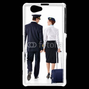 Coque Sony Xperia Z1 Compact Commandant de bord et hôtesse de l'air