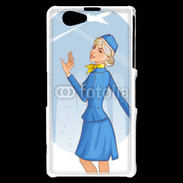 Coque Sony Xperia Z1 Compact Hôtesse de l'air 6
