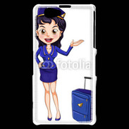 Coque Sony Xperia Z1 Compact Hôtesse de l'air 7