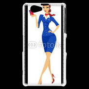 Coque Sony Xperia Z1 Compact Hôtesse de l'air 9