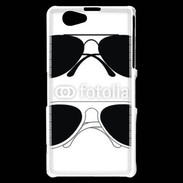 Coque Sony Xperia Z1 Compact Lunettes aviator pilote 