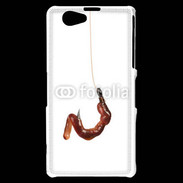 Coque Sony Xperia Z1 Compact Hameçon avec appât pêcheur