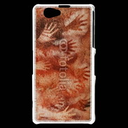Coque Sony Xperia Z1 Compact Peinture préhistorique de mains