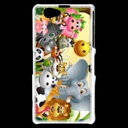 Coque Sony Xperia Z1 Compact Cartoon animaux fun