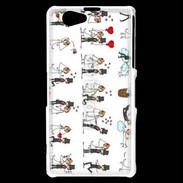 Coque Sony Xperia Z1 Compact Bande dessinée de mariés