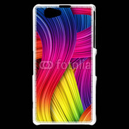Coque Sony Xperia Z1 Compact Fibres de couleur