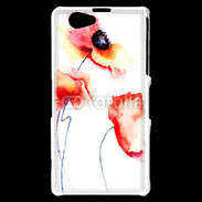 Coque Sony Xperia Z1 Compact Peinture de Coquelicots 25