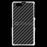 Coque Sony Xperia Z1 Compact Fibres de carbone