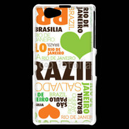 Coque Sony Xperia Z1 Compact I love Brésil