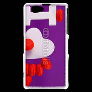 Coque Sony Xperia Z1 Compact I love Macarons
