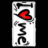 Coque Sony Xperia Z1 Compact I love me 