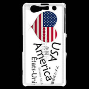 Coque Sony Xperia Z1 Compact I love USA 6