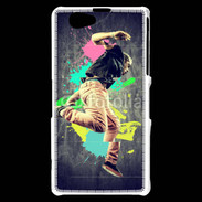 Coque Sony Xperia Z1 Compact Danseur rétro style