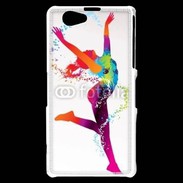 Coque Sony Xperia Z1 Compact Danseuse en couleur