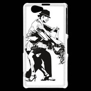 Coque Sony Xperia Z1 Compact Dessin de Danseur en couple