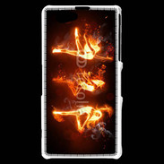 Coque Sony Xperia Z1 Compact Danseuse feu