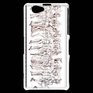 Coque Sony Xperia Z1 Compact French Cancan 5