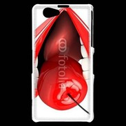 Coque Sony Xperia Z1 Compact Cerise et bouche 2