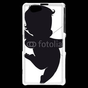 Coque Sony Xperia Z1 Compact Silhouette Cupidon