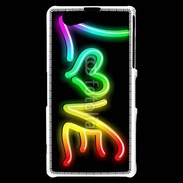 Coque Sony Xperia Z1 Compact Love en couleur