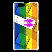 Coque Sony Xperia Z1 Compact Lesbian keyboard