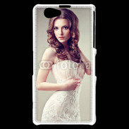 Coque Sony Xperia Z1 Compact Jolie femme style poupée porcelaine